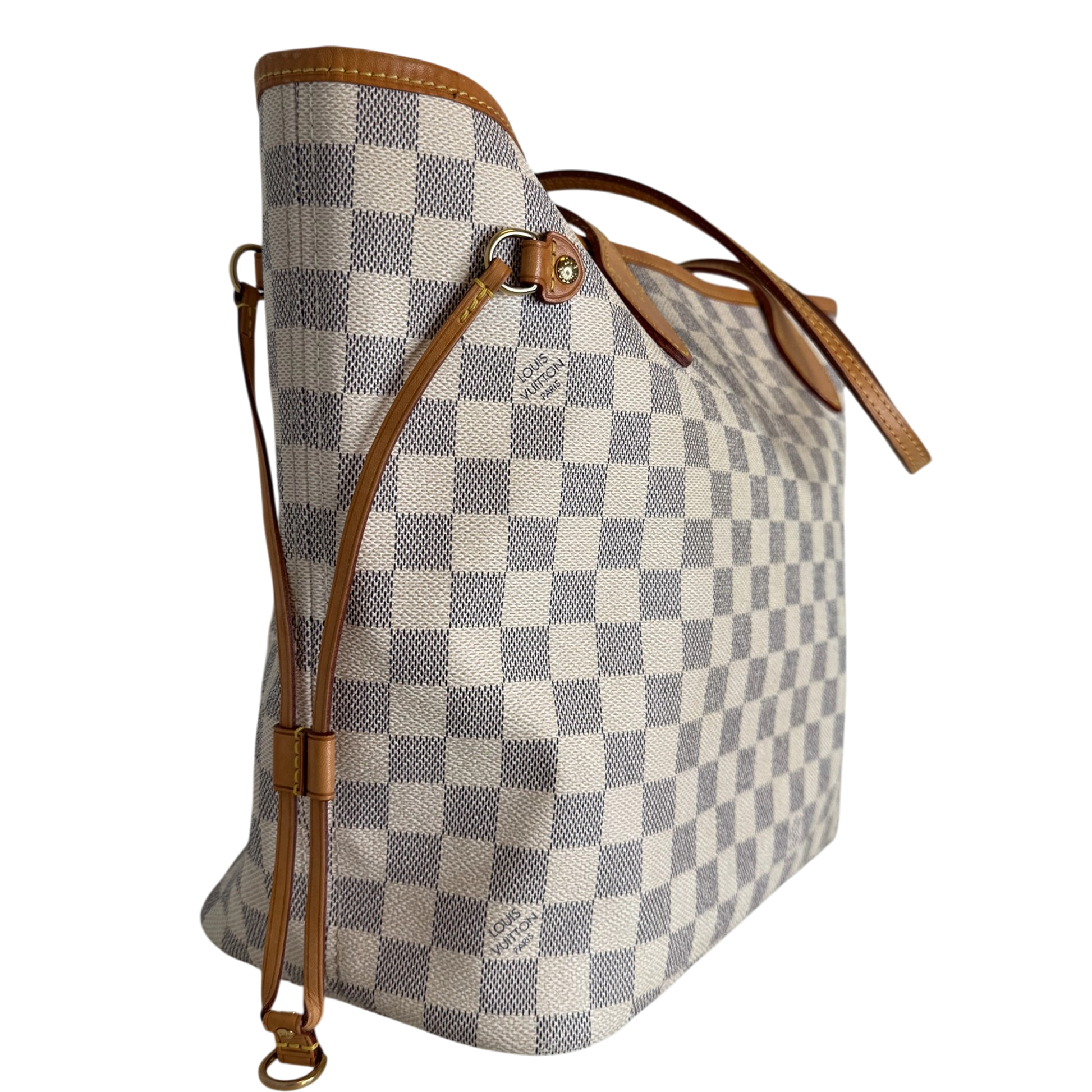 Louis Vuitton Neverfull MM Damier Azur Canvas Beige / gut Louis Vuitton