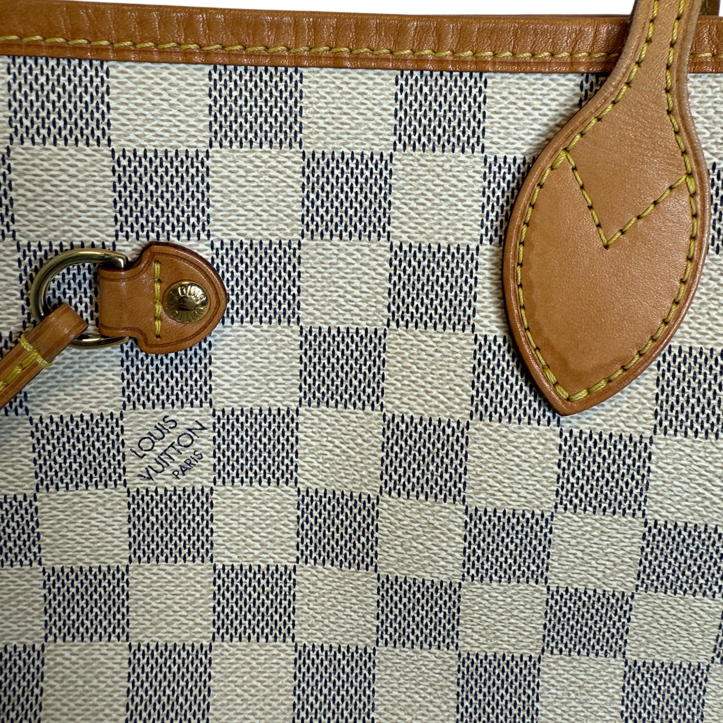 Louis Vuitton Neverfull MM Damier Azur Canvas Beige / gut Louis Vuitton