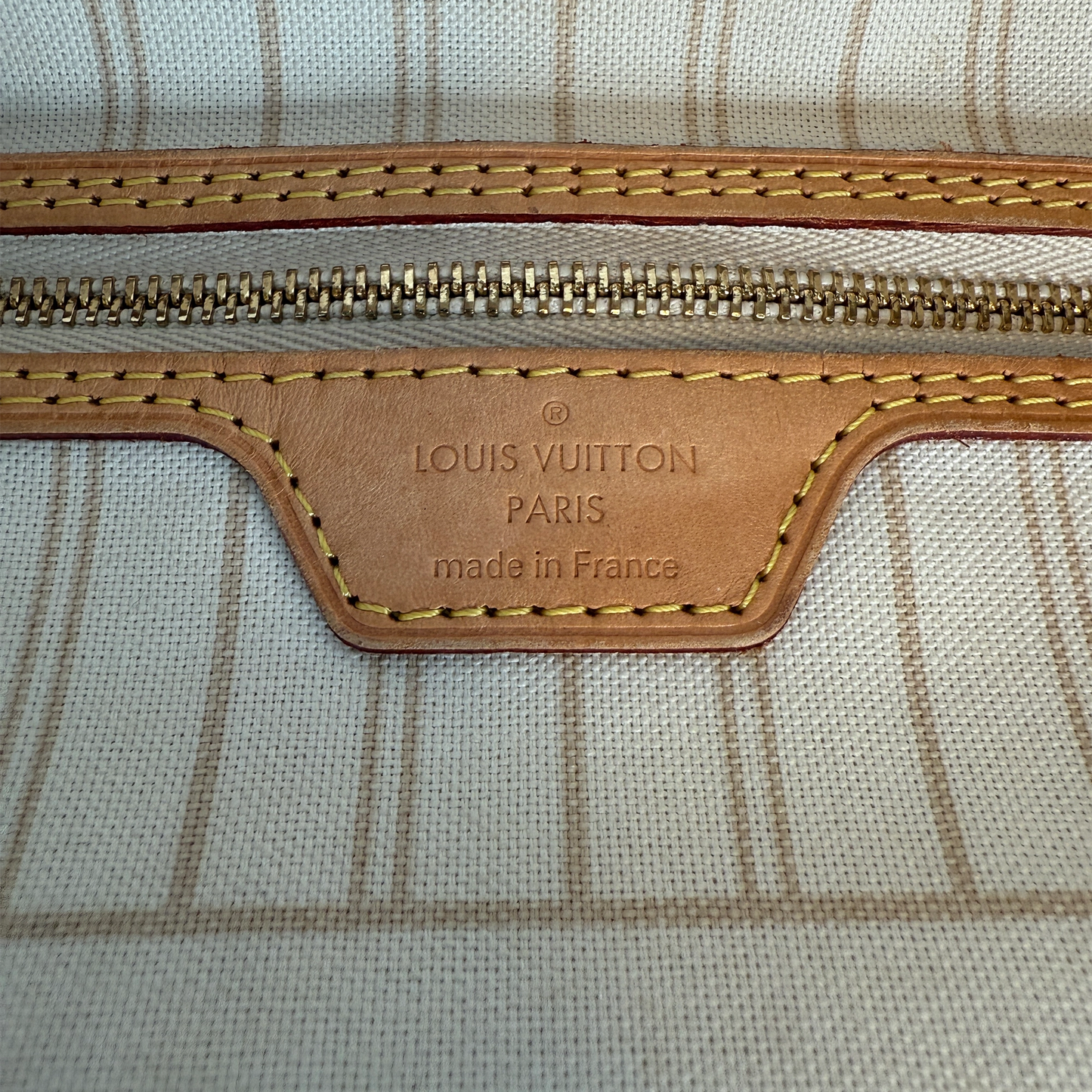 Louis Vuitton Neverfull MM Damier Azur Canvas Beige / gut Louis Vuitton
