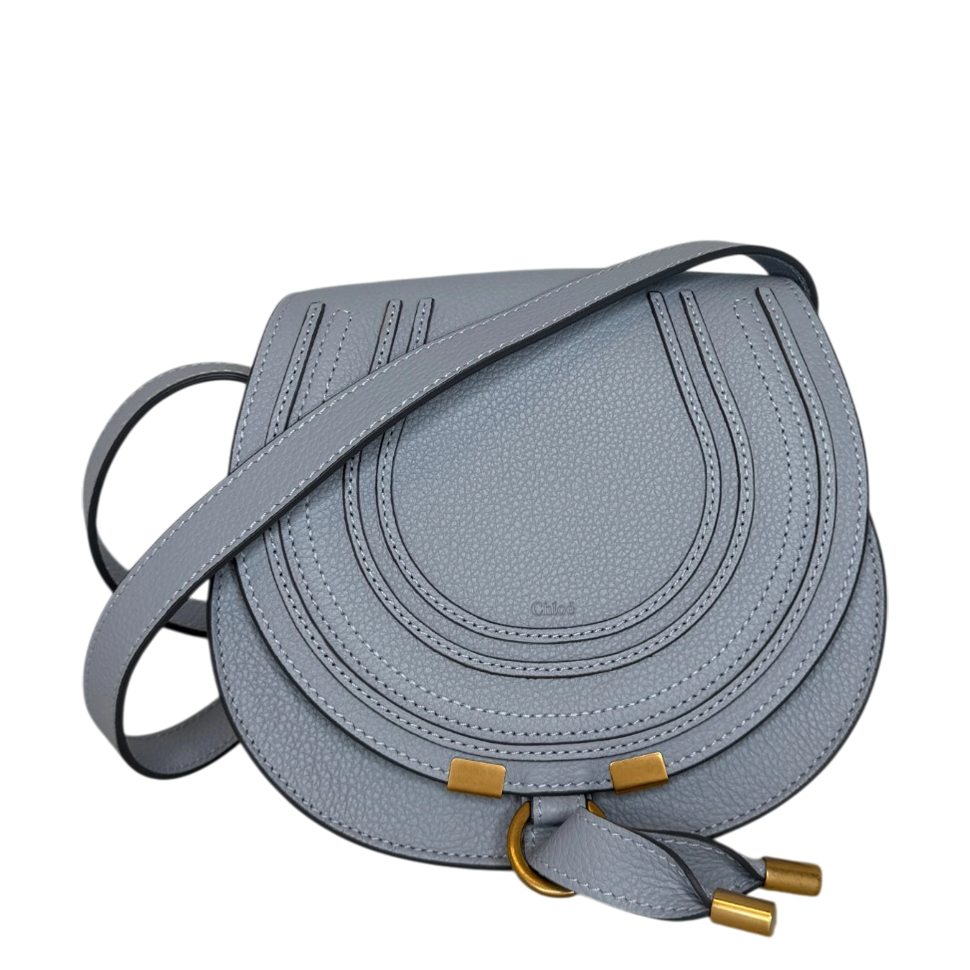 Chloé Mini Marcie Cloudy Blue Kalbsleder / neuwertig Chloé