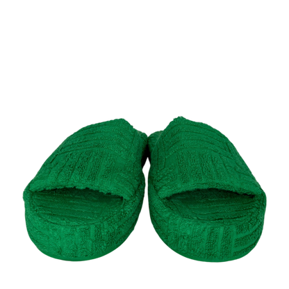 Bottega Veneta Sandalen Resort Sponge grün Größe 39 / neuwertig Echtheitscheck