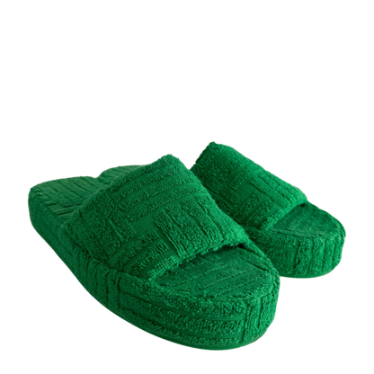 Bottega Veneta Sandalen Resort Sponge grün Größe 39 / neuwertig Echtheitscheck