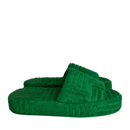 Bottega Veneta Sandalen Resort Sponge grün Größe 39 / neuwertig Echtheitscheck