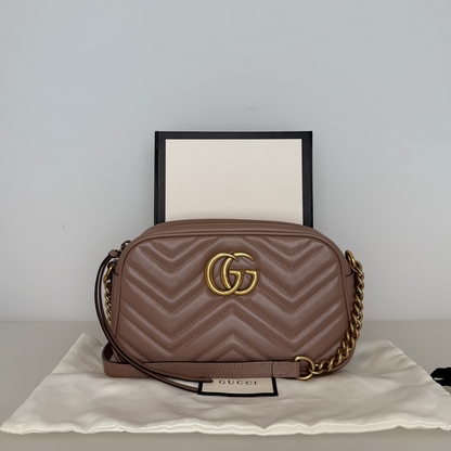 Gucci GG Marmont Small Chain Shoulder Bag Rosa / neuwertig Gucci