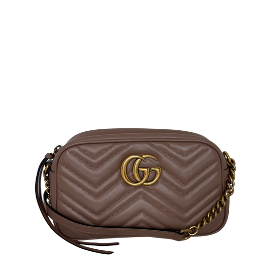Gucci GG Marmont Small Chain Shoulder Bag Rosa / neuwertig Gucci
