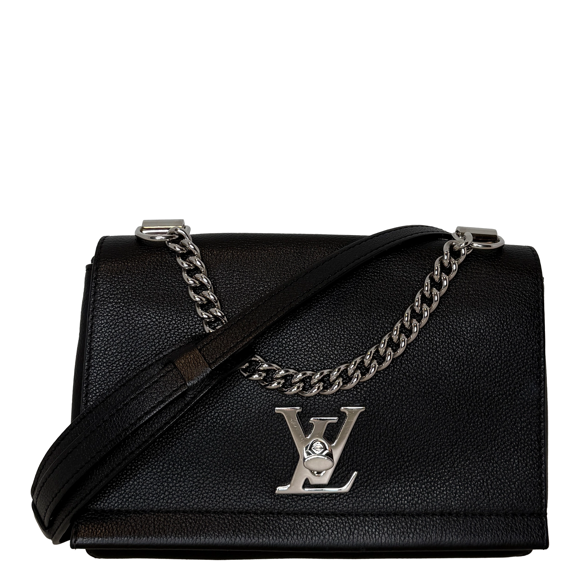 Louis Vuitton Lockme II Chain Bag BB Kalbsleder schwarz / sehr gut Louis Vuitton