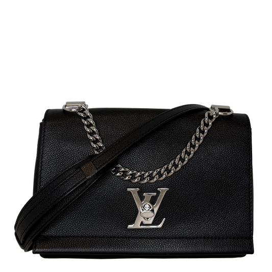 Louis Vuitton Lockme II Chain Bag BB Kalbsleder schwarz / sehr gut Louis Vuitton