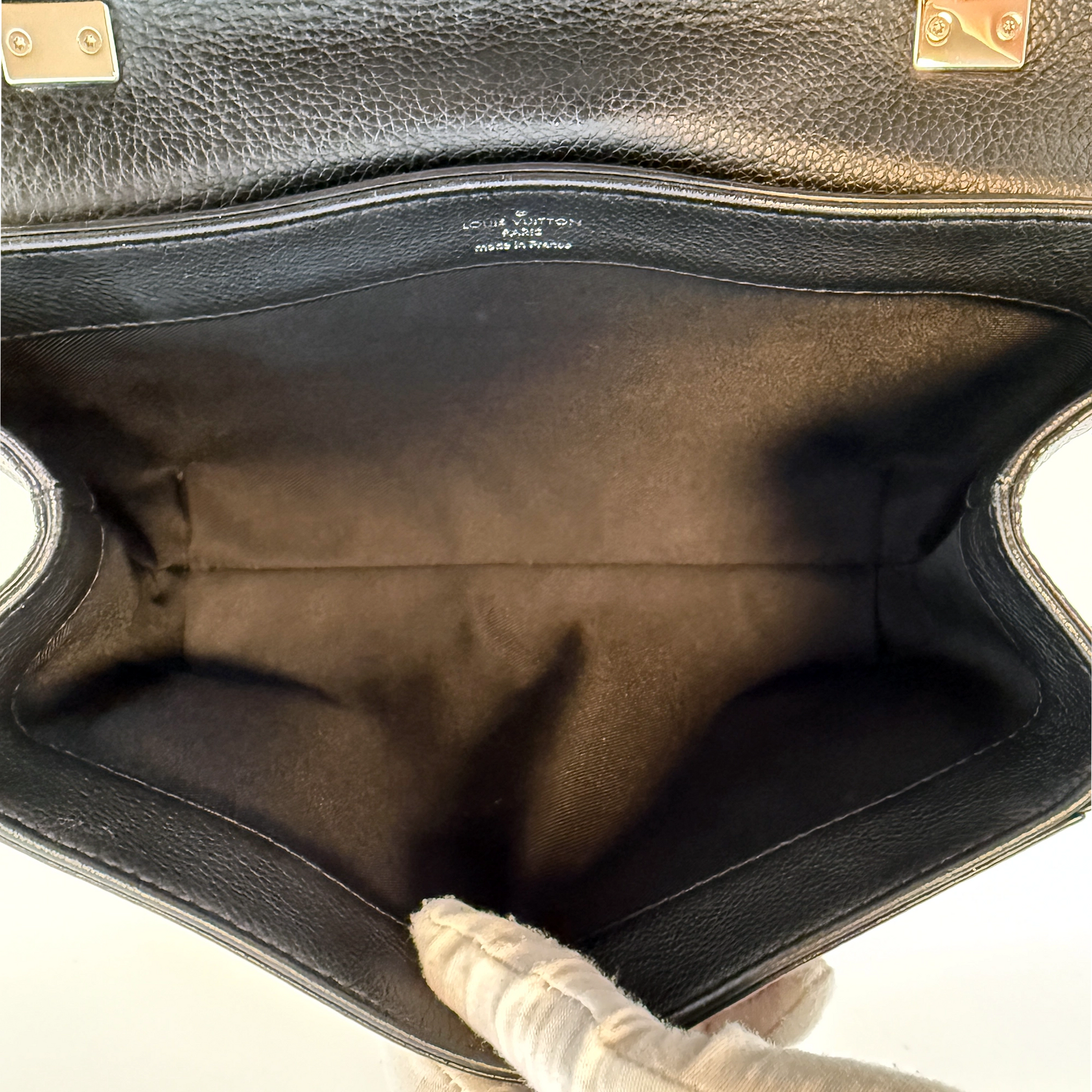 Louis Vuitton Lockme II Chain Bag BB Kalbsleder schwarz / sehr gut Louis Vuitton