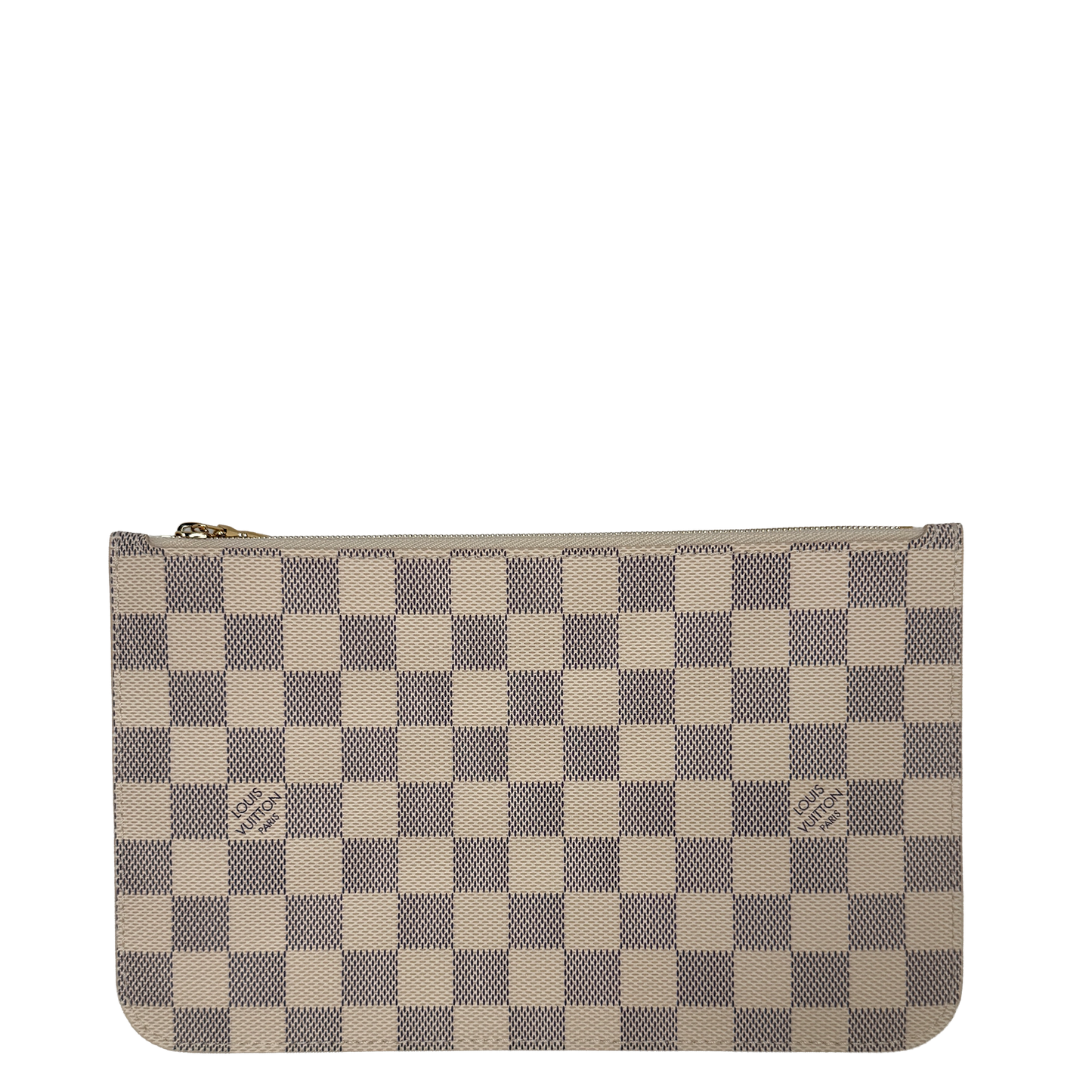 Louis Vuitton Pochette aus der Neverfull Damier Azur / neuwertig Louis Vuitton