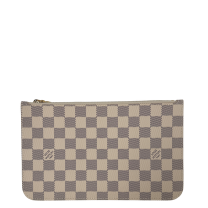Louis Vuitton Pochette aus der Neverfull Damier Azur / neuwertig Louis Vuitton