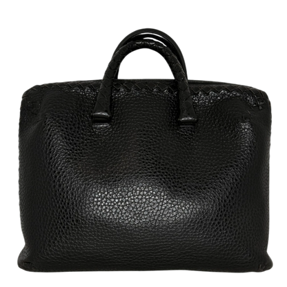 Bottega Veneta Intrecciato Cervo Aktentasche schwarz Bottega Veneta