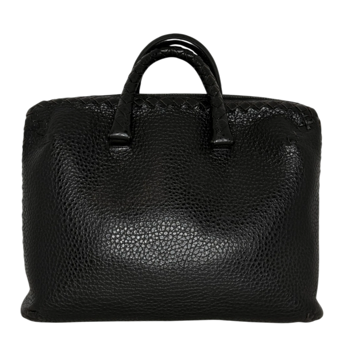 Bottega Veneta Intrecciato Cervo Aktentasche schwarz Bottega Veneta