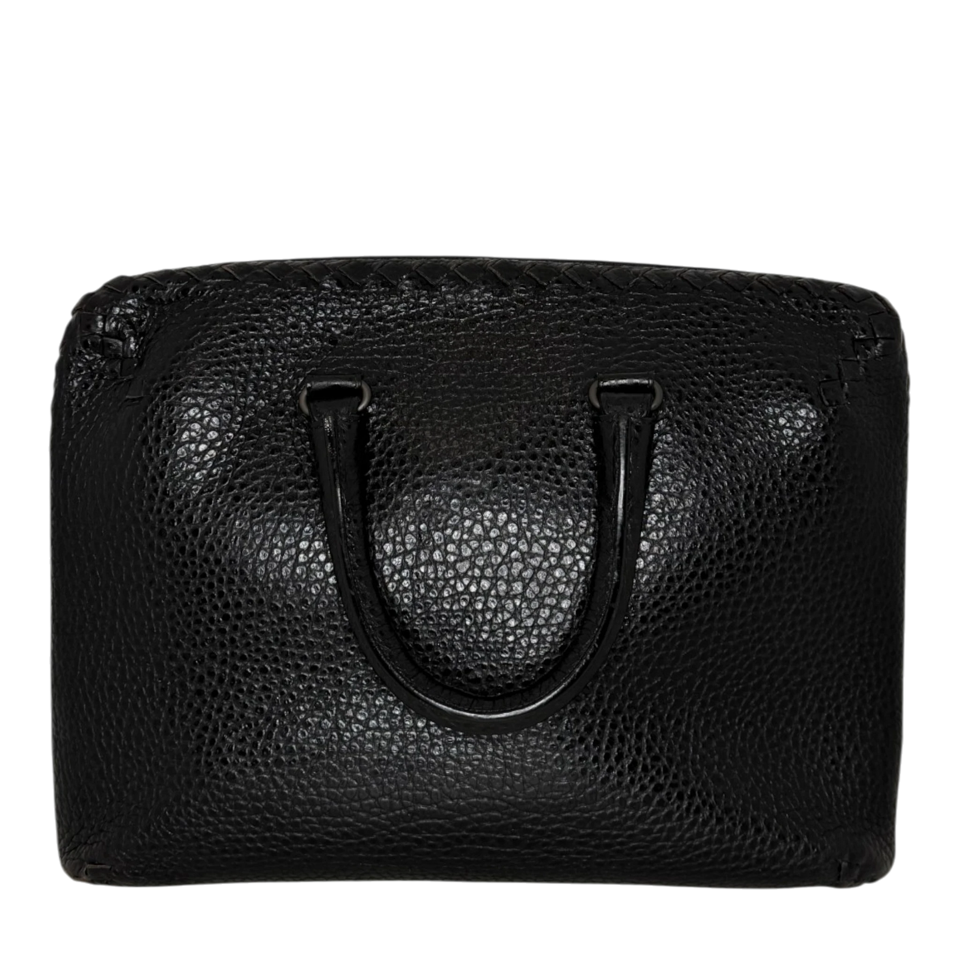 Bottega Veneta Intrecciato Cervo Aktentasche schwarz Bottega Veneta