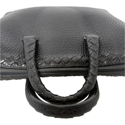 Bottega Veneta Intrecciato Cervo Aktentasche schwarz Bottega Veneta