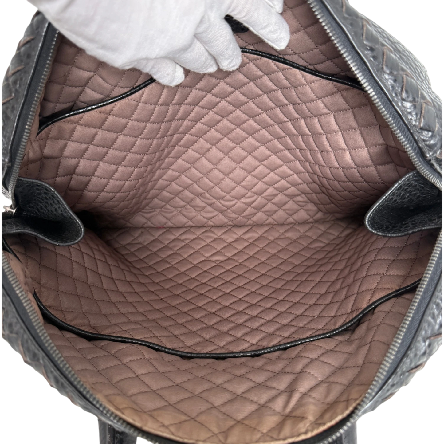 Bottega Veneta Intrecciato Cervo Aktentasche schwarz Bottega Veneta