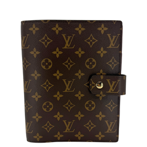 Louis Vuitton Agenda GM Monogram Canvas Braun Gold Ringbuchhülle