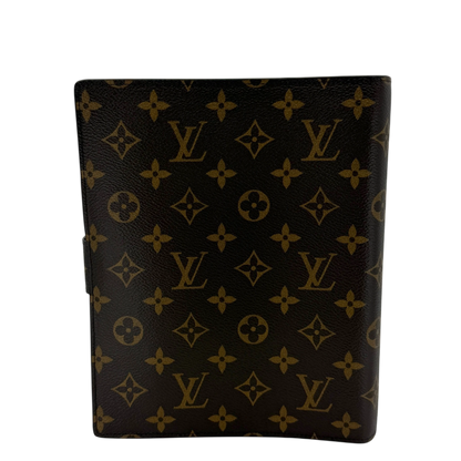 Louis Vuitton Agenda GM Monogram Canvas Braun Gold Ringbuchhülle
