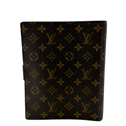 Louis Vuitton Agenda GM Monogram Canvas Braun Gold Ringbuchhülle – Ansicht 2