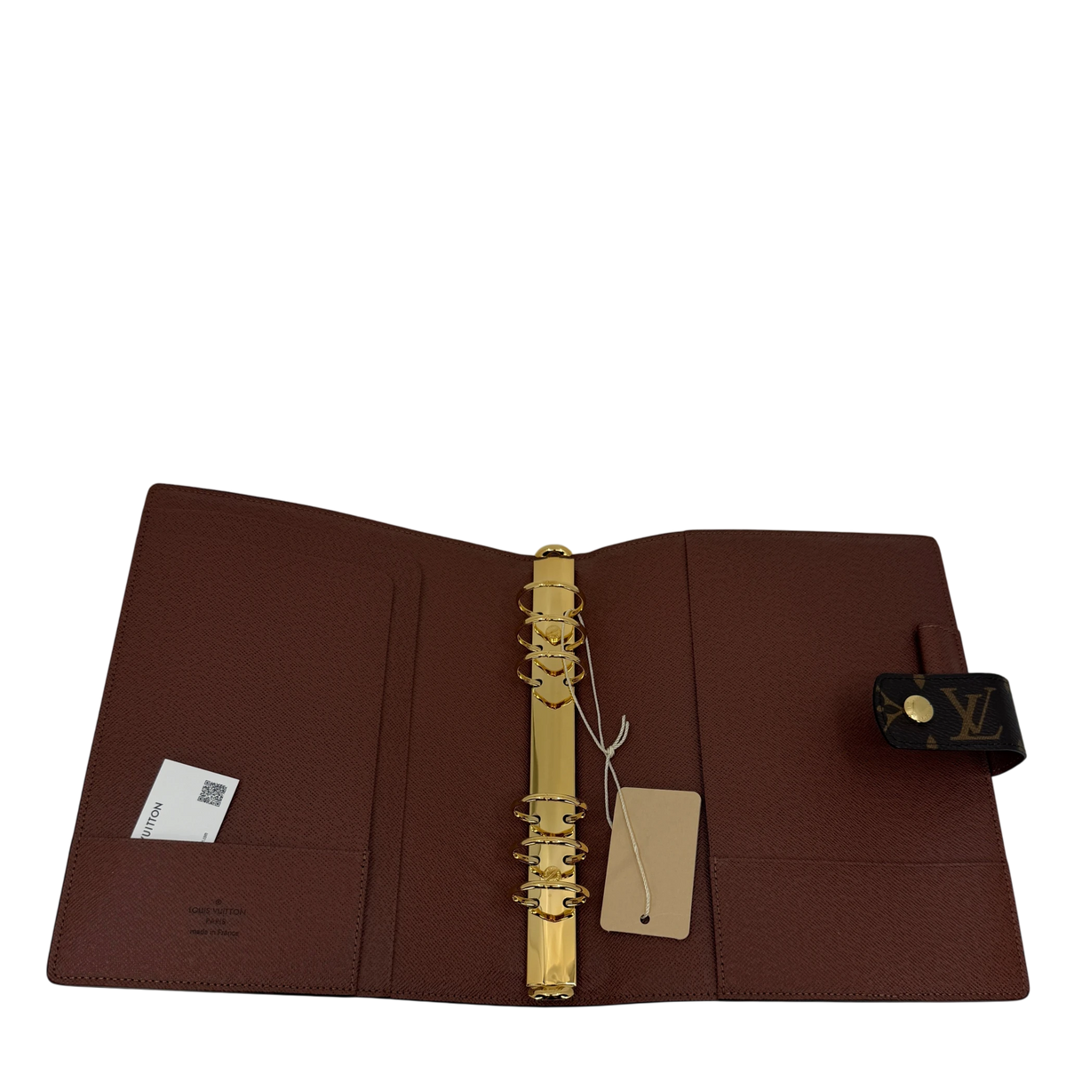 Louis Vuitton Agenda GM Monogram Canvas Braun Gold Ringbuchhülle