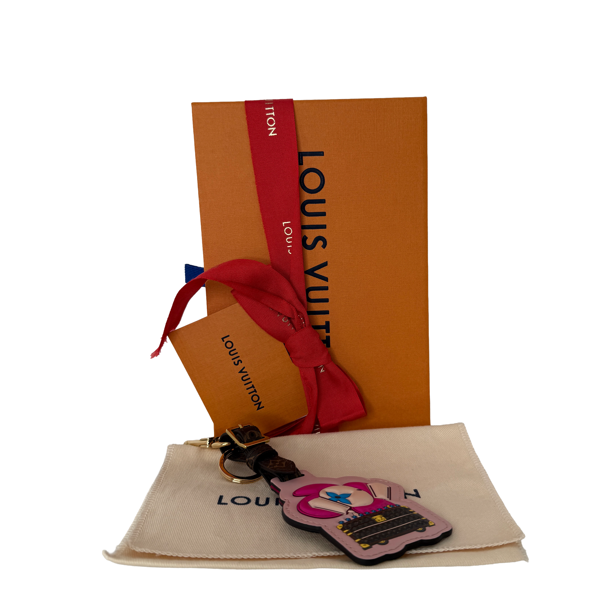 Louis Vuitton Porto Clé Tag Vivienne M69859 Monogram Bag Charm Fullset / neuwertig Louis Vuitton