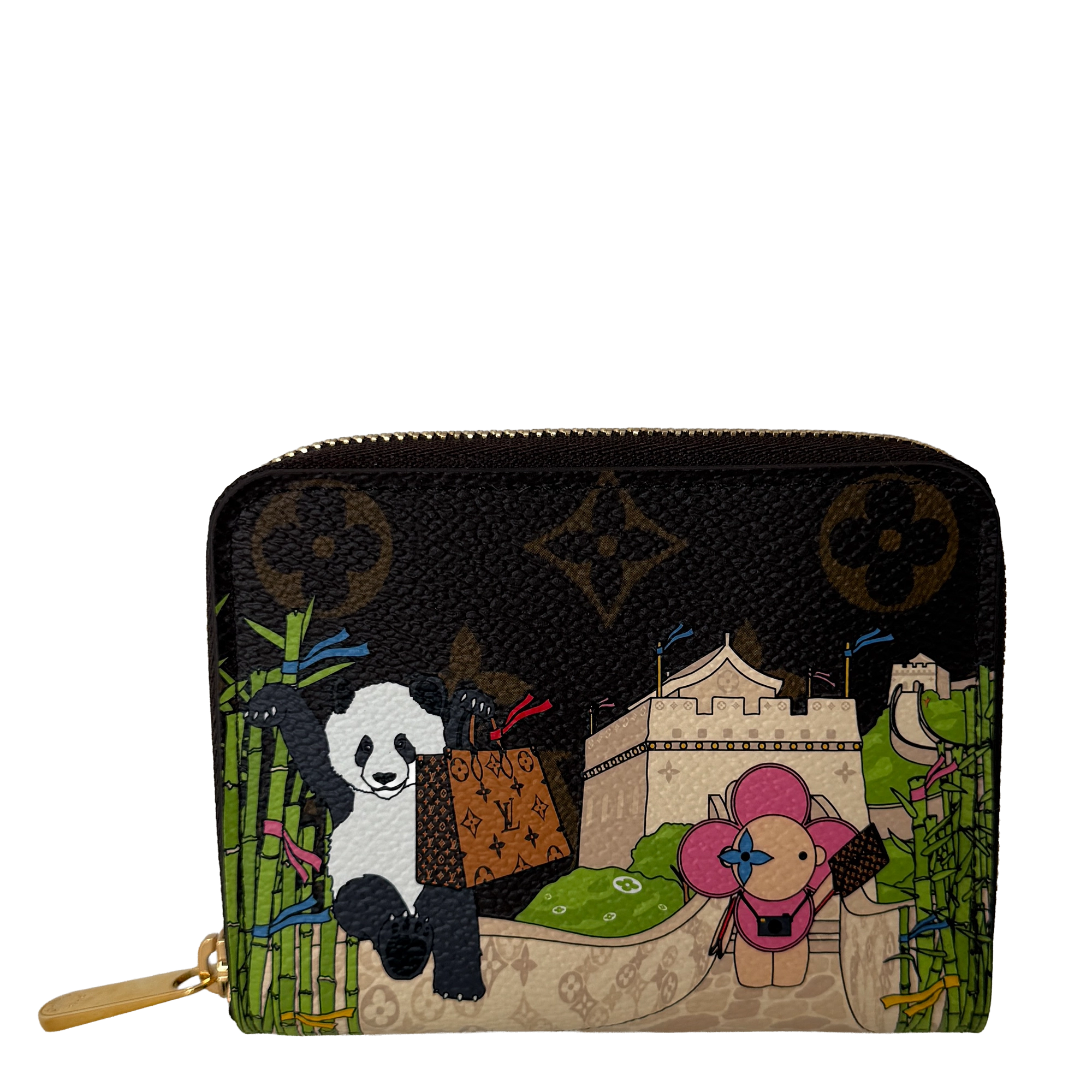 Louis Vuitton Zippy Geldbörse Monogramm Vivienne Myosotis Blau Fullset / neuwertig Louis Vuitton