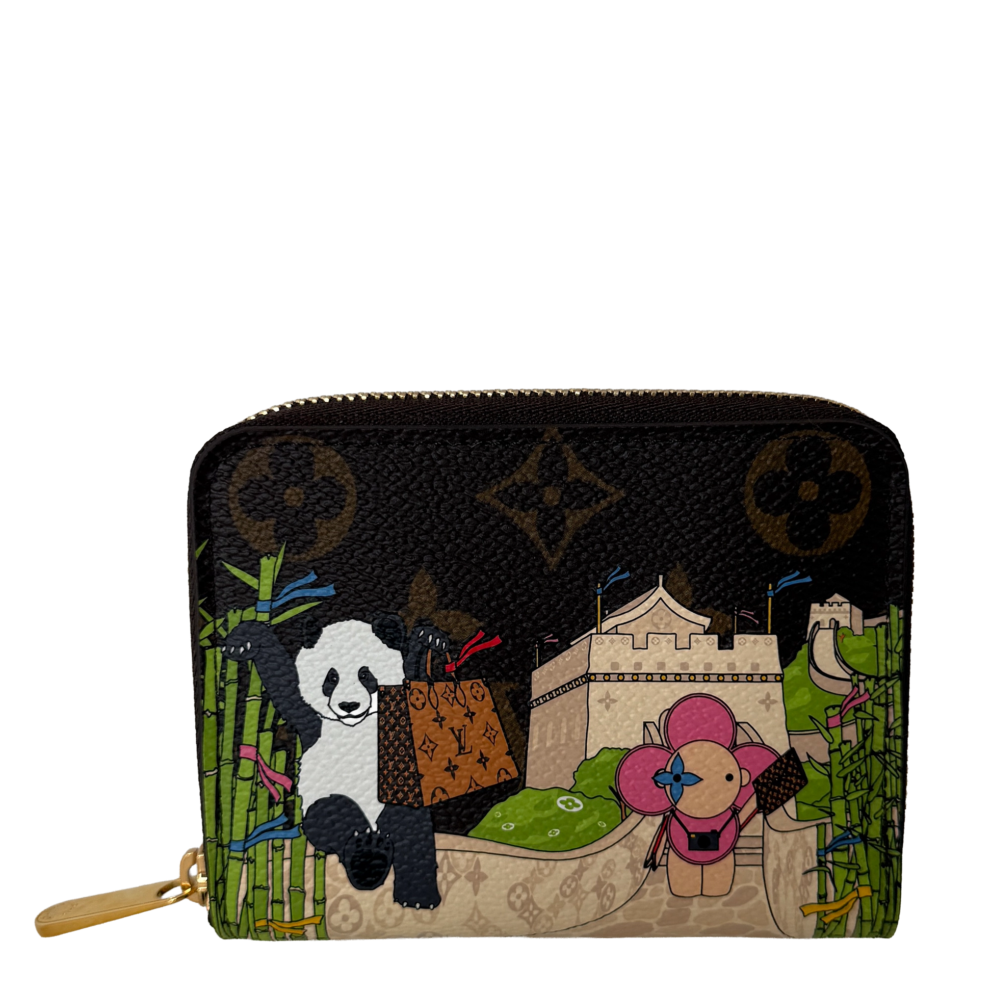 Louis Vuitton Zippy Geldbörse Monogramm Vivienne Myosotis Blau Fullset / neuwertig Louis Vuitton