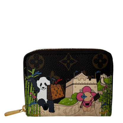 Louis Vuitton Zippy Geldbörse Monogramm Vivienne Myosotis Blau Fullset / neuwertig Louis Vuitton