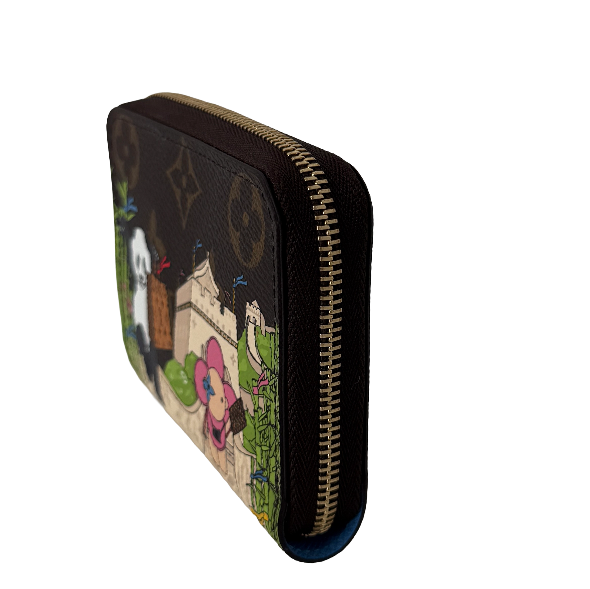 Louis Vuitton Zippy Geldbörse Monogramm Vivienne Myosotis Blau Fullset / neuwertig Louis Vuitton