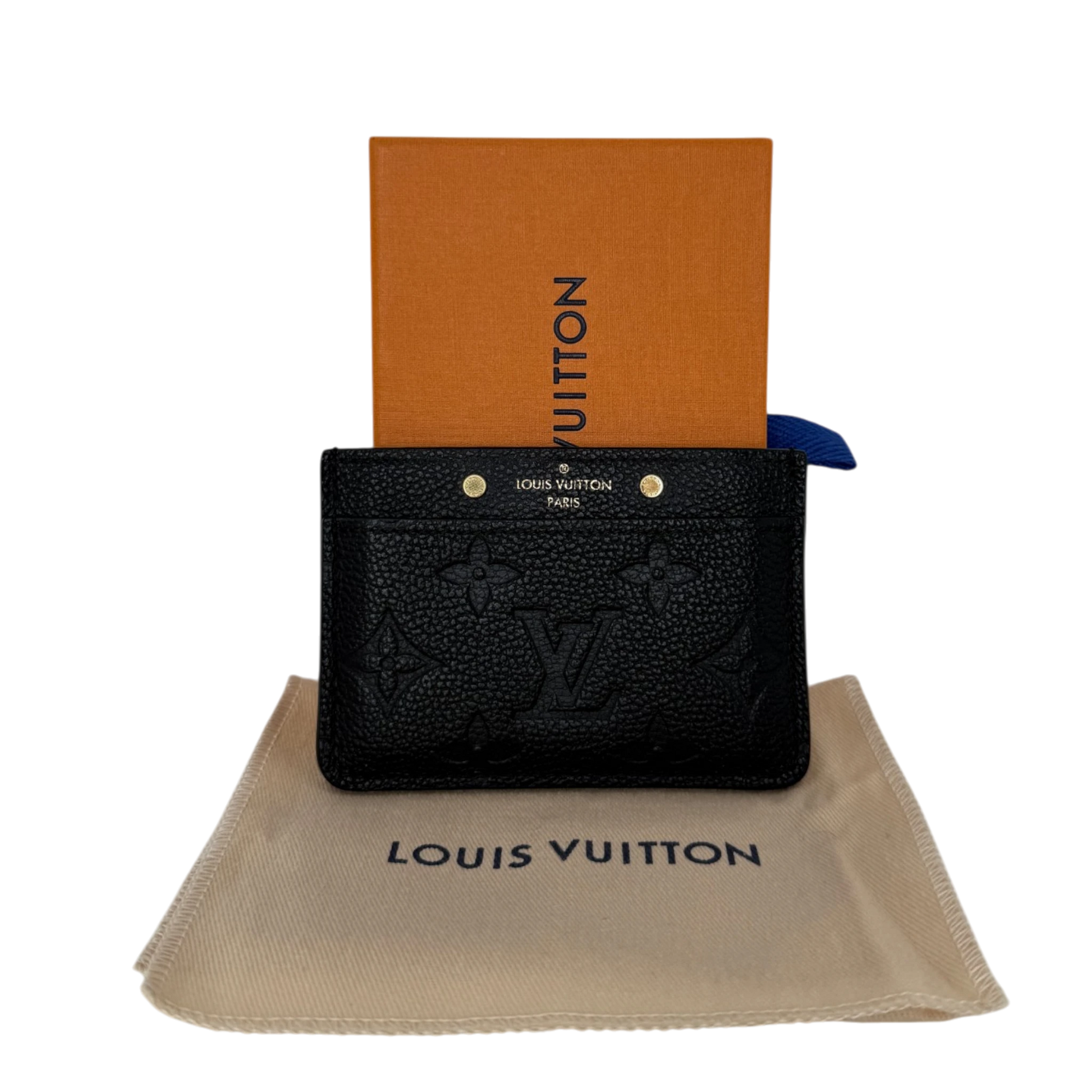 Lois Vuitton Kartenetui  Monogram Empreinte Leder schwarz M69171 Louis Vuitton