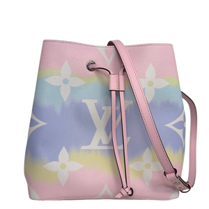Louis Vuitton NéoNoé MM Escale Pastel Monogram Canvas Rosa Silber