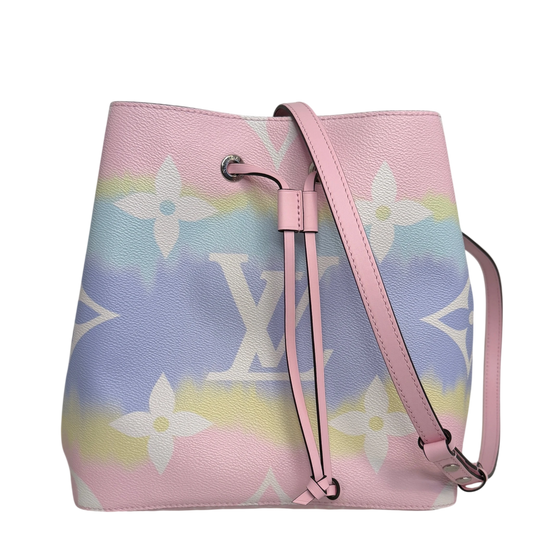 Louis Vuitton NéoNoé MM Escale Pastel Monogram Canvas Rosa Silber