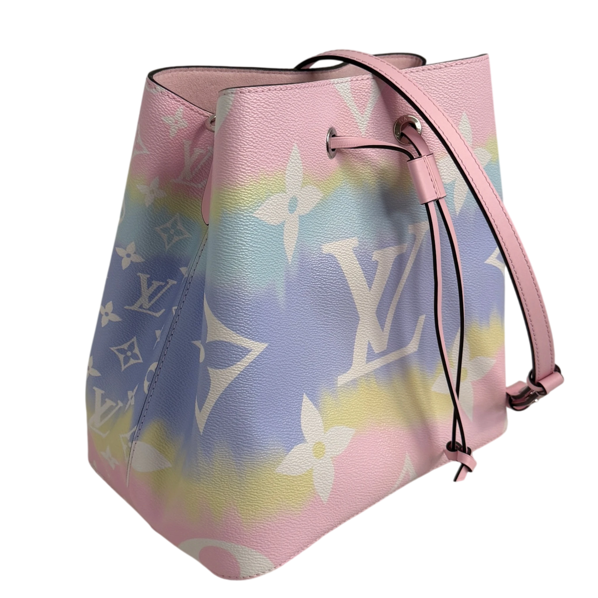 Louis Vuitton NéoNoé MM Escale Pastel Monogram Canvas Rosa Silber