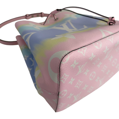 Louis Vuitton NéoNoé MM Escale Pastel Monogram Canvas Rosa Silber