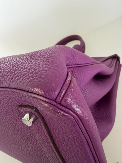 ANGEBOT DER WOCHE Hermès Birkin Bag 35 Togo Leder lila Palladium Hardware 2014 / sehr gut Hermès