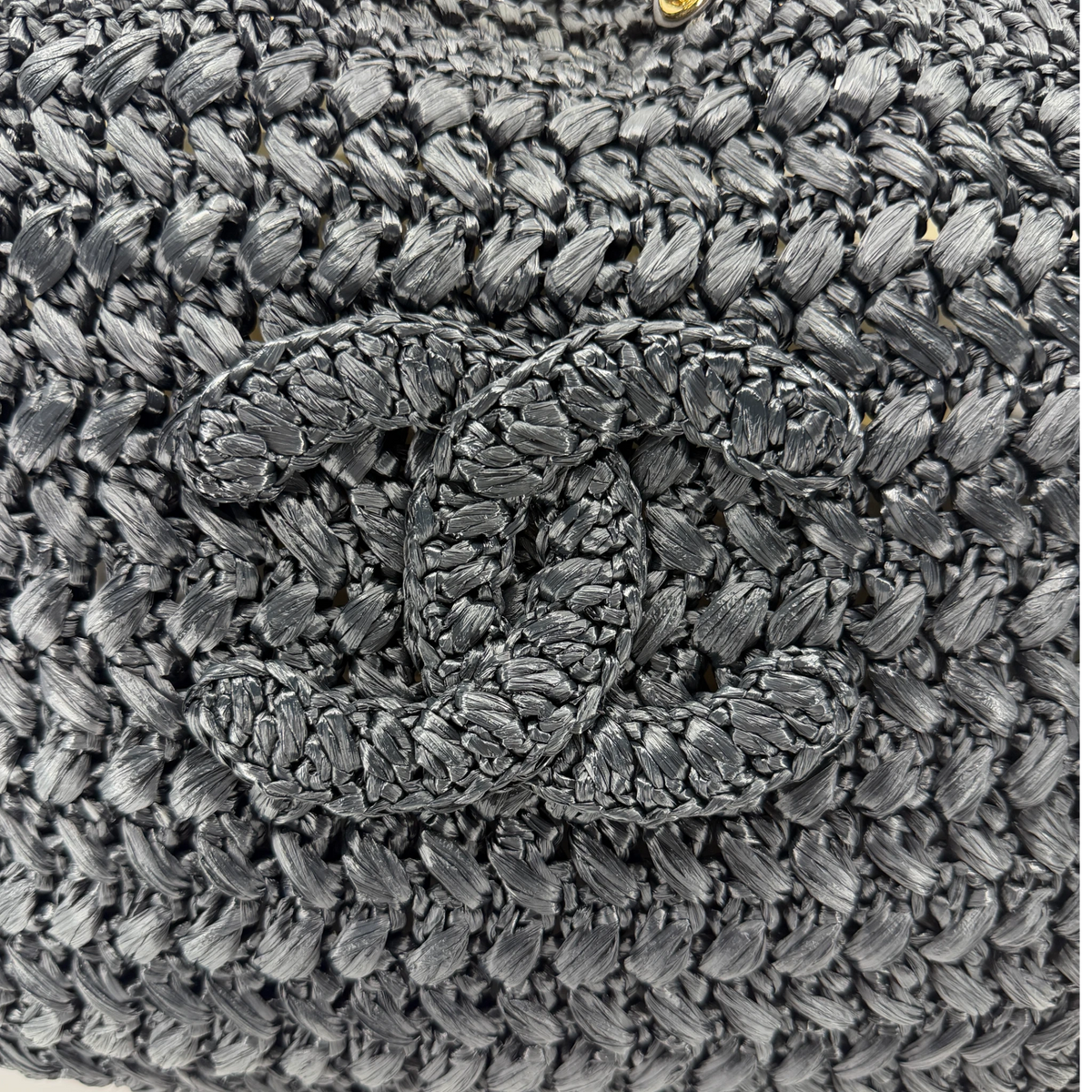 Chanel Shopping Bag Coco Beach 2026 Raffia Effekt Schwarz Gold
