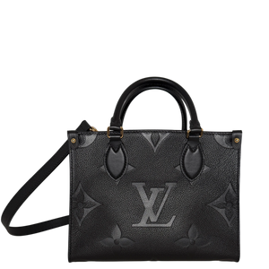 Louis Vuitton OnTheGo PM Monogram Empreinte Leder Schwarz Gold