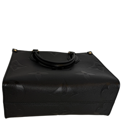 Louis Vuitton OnTheGo PM Monogram Empreinte Leder Schwarz Gold – Ansicht 4