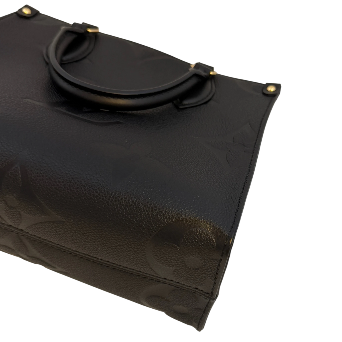 Louis Vuitton OnTheGo PM Monogram Empreinte Leder Schwarz Gold – Ansicht 9