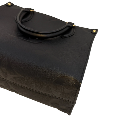 Louis Vuitton OnTheGo PM Monogram Empreinte Leder Schwarz Gold – Ansicht 9
