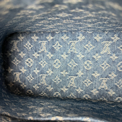 Louis Vuitton Alma BB Epi Leder Denim Blau Gold