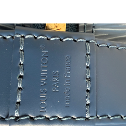 Louis Vuitton Alma BB Epi Leder Denim Blau Gold