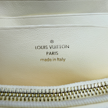 Louis Vuitton Wallet on Strap Bubblegram Lammleder Pastellgelb Gold – Ansicht 6