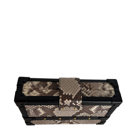 Louis Vuitton Petite Malle Python Natur Schwarz Gold mit CITES