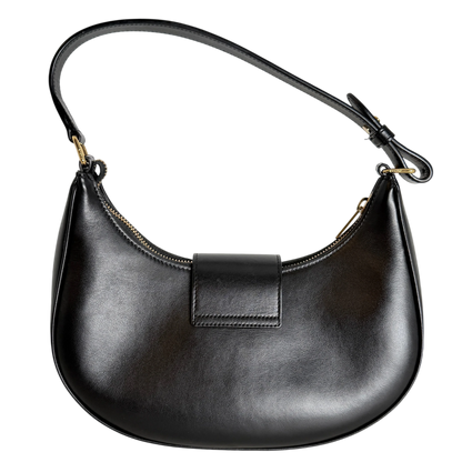 Celine Ava Triomphe Medium Glattleder Schwarz Gold 2024