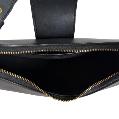 Celine Ava Triomphe Medium Glattleder Schwarz Gold 2024