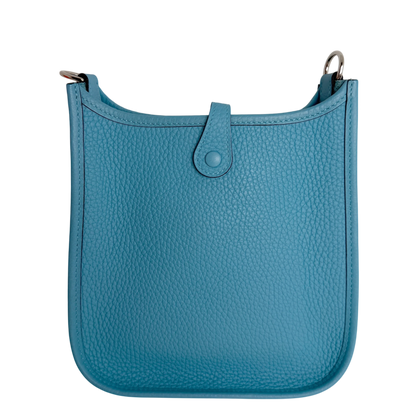Hermès Evelyne 16 TPM Amazone Clémence Bleu Nord Zickzack Silber