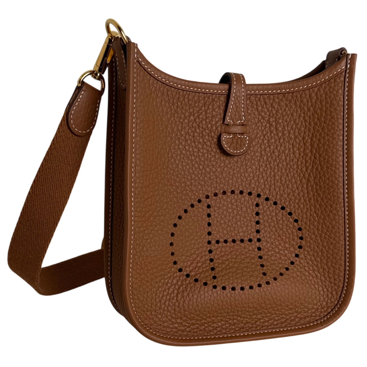 Hermès Evelyne 16 TPM Amazone Taurillon Clémence Gold Braun Gold