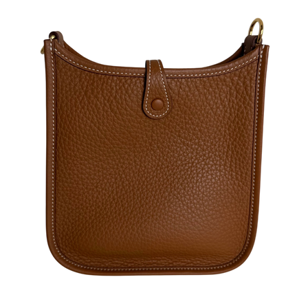 Hermès Evelyne 16 TPM Amazone Taurillon Clémence Gold Braun Gold