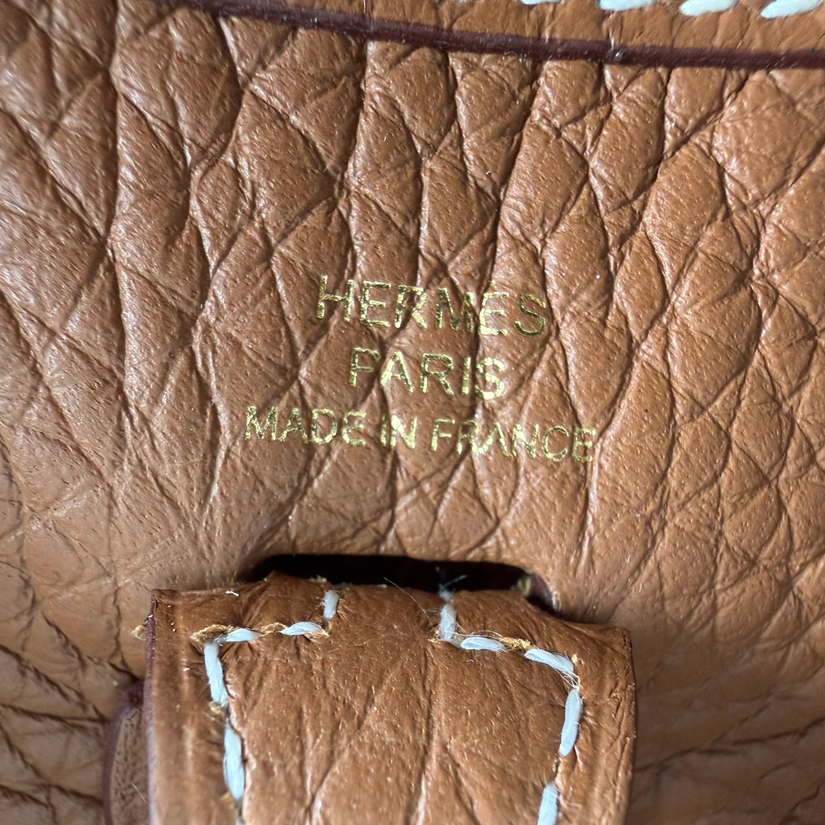Hermès Evelyne 16 TPM Amazone Taurillon Clémence Gold Braun Gold