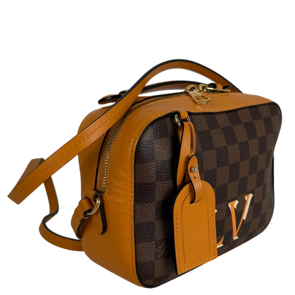 Louis Vuitton Santa Monica Damier Ebène Canvas Safran Orange Gold – Ansicht 2